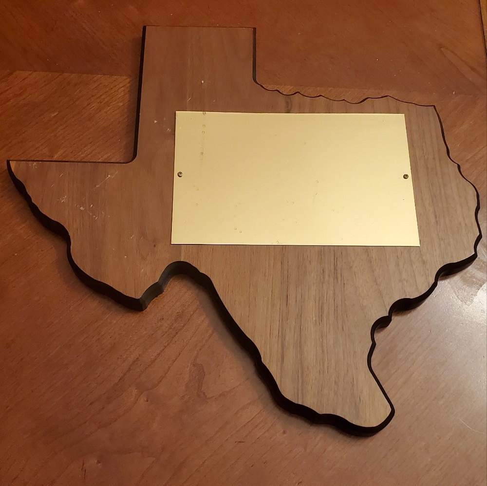 Texas Wooden Map - Picture 2 of 5